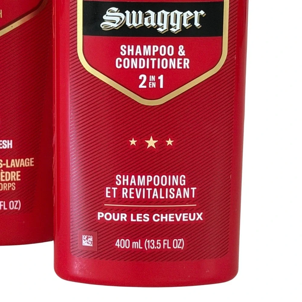 Old Spice Swagger Cedarwood Body Wash and 2-in-1 Shampoo Conditioner 3pc Set Men